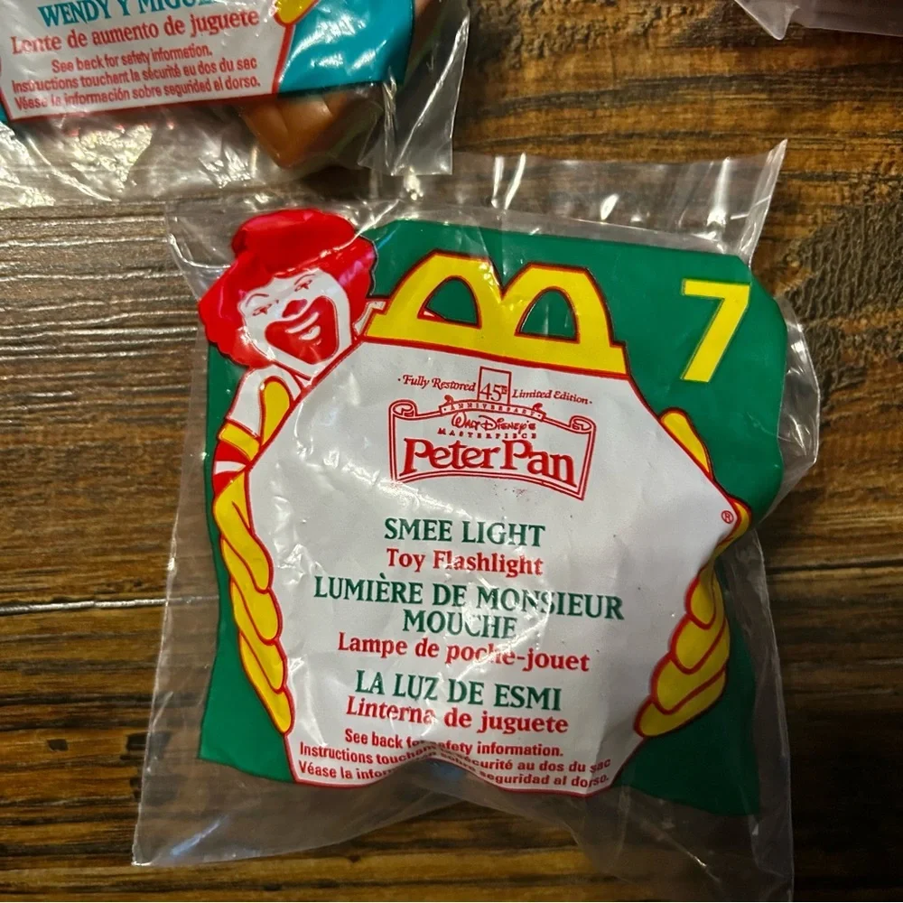 NWT Lot of 5 McDonald’s‎ 1997 Vintage Peter Pan Happy Meal Toys Unopened